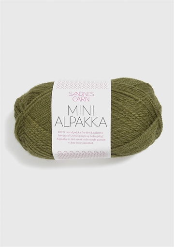 Sandnes Mini Alpakka fv. 9554 olivengrøn